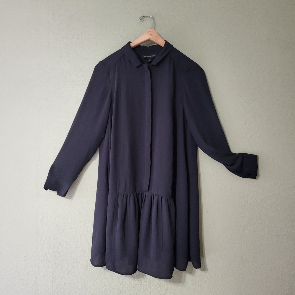 Banana Republic Black Tunic Dress Size 0P